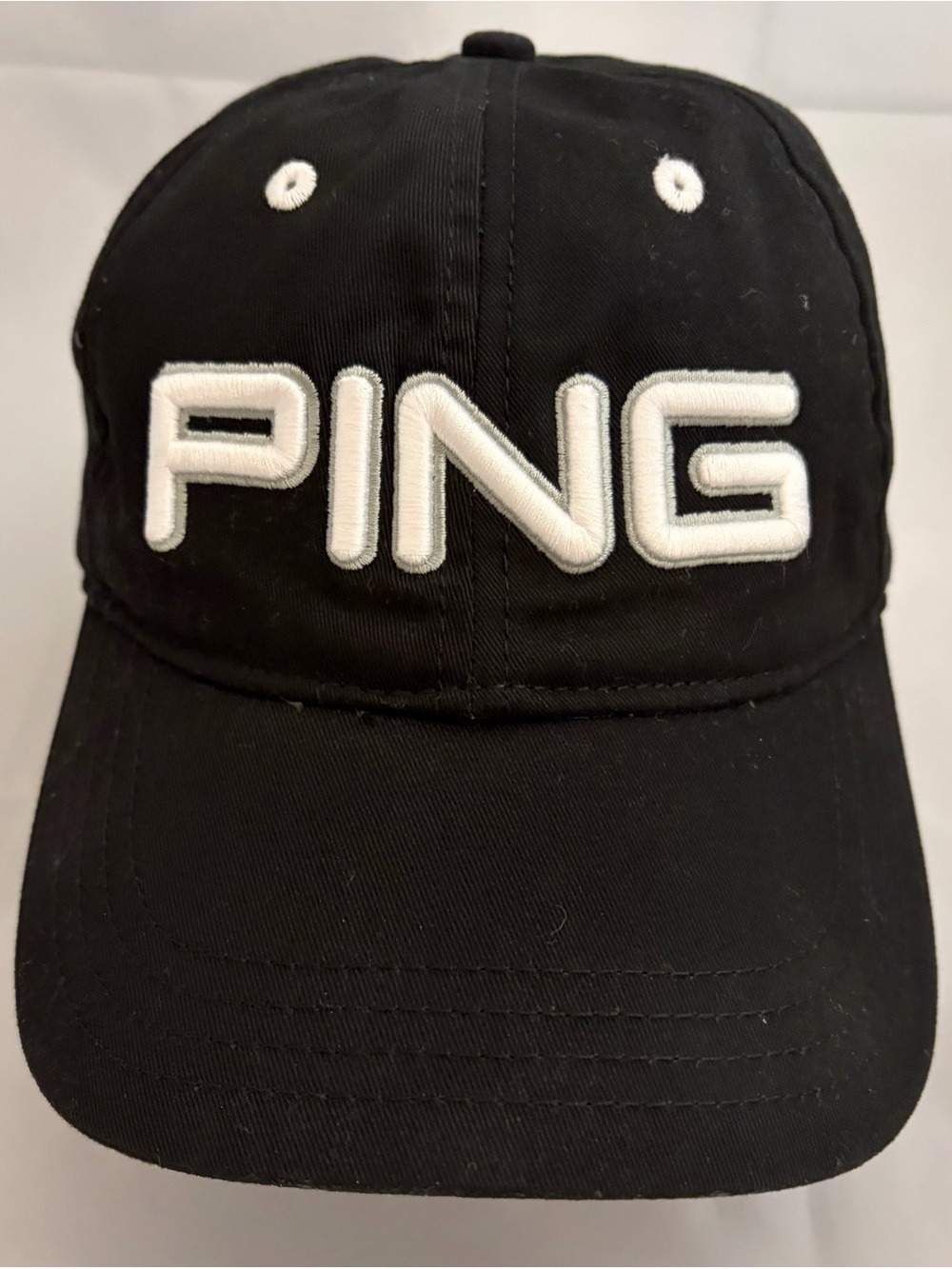 ADULT PING GOLF CAP ONE SIZE ADJUSTABLE BLACK